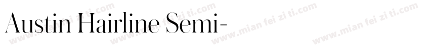 Austin Hairline Semi字体转换